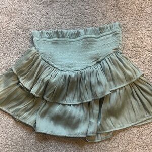 Sea green  Ruffled Skort